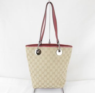 Gucci Beige Gg Canvas Tote Bag (Pre-Owned)