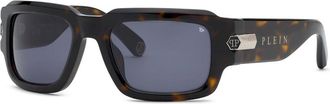 Philipp Plein SPP182M 0722 Mens Sunglasses Tortoiseshell Size 56