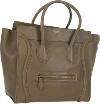 Celine Pre-owned Handbags, female, Beige, Size: ONE SIZE Pre-owned Vintage Hand Bag