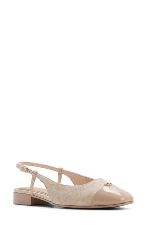 Aldo Maree Slingback Cap Toe Pump in Barely Pink at Nordstrom, Size 7.5