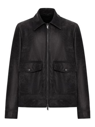 Salvatore Santoro flap-pocket leather jacket - men - Leather - 50 - Black