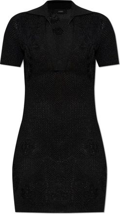 Amiri Jurk met lurexdraad - Dames - Kleedjes - Zwart - XS - Kleedjes