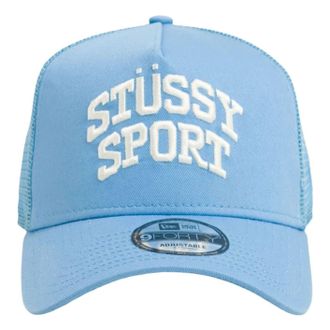 St&uuml;ssy New Era 9Forty Sports Trucker Sky Blue 1311247-SKYB