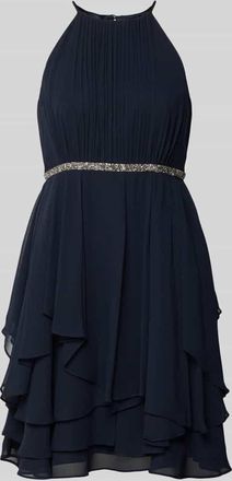 Jake*s Cocktailkleid mit Nahtrei&szlig;verschluss in Marine Melange, Gr&ouml;&szlig;e 32