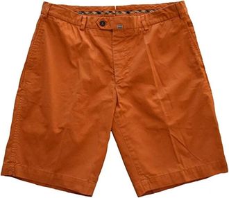 Aquascutum Oranje Shorts Regular Fit - Heren - Korte Broeken - Oranje - L - Korte Broeken