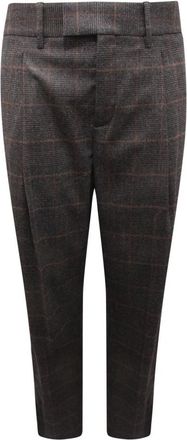 Neil Barrett Wollen Mix Lage Taille Broek - Heren - Nette broeken - Grijs - XL - Wol - Broeken