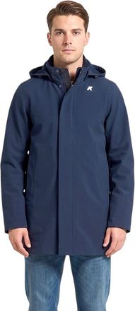 K-Way Blue Regular Hood Jacket