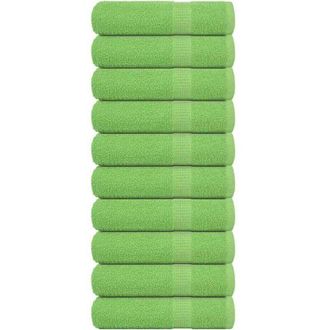 vidaXL Toallas De Ducha 10 Uds. Verde Manzana 70x140 Cm 360 Gsm Vidaxl