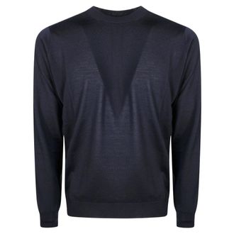 FILIPPO DE LAURENTIIS G. Collo ML F16 Merinos - Knitwear - Hombre - Azul - XL