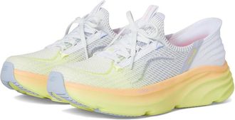 Skechers DLux Vapor Hands Free Slip-INS Womens Shoes White : 6.5 B - Medium