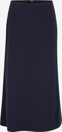 Victoria Beckham Asymmetrischer Woll-Piqu&eacute;-Midirock Kick Detail