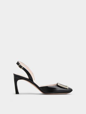 Roger Vivier Trompette Slingback Pumps in patent leather