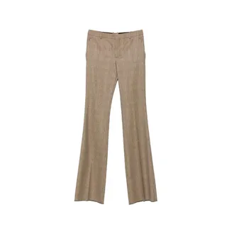 Saint Laurent Check-pattern Flared Trousers