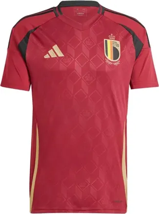 adidas Belgium 24 Home Soccer Asia Sizing Burgundy IQ0769