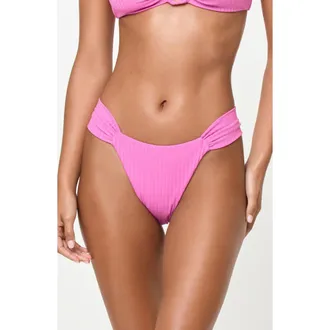 L*Space Dolce Bitsy Bikini Bottoms in Sweetheart at Nordstrom, Size X-Small
