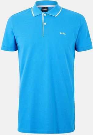 HUGO BOSS Mens Firenze Short Sleeve Polo Shirt in Lt/Pastel Blue - Size Small