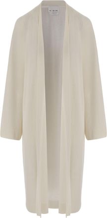 SA SU PHI Long Open Cashmere and Silk Knit Cardigan