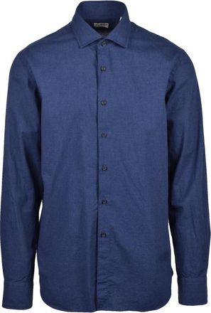 Xacus Casual Shirt - Heren - Casual Overhemden - Blauw - S - Katoen - Overhemden