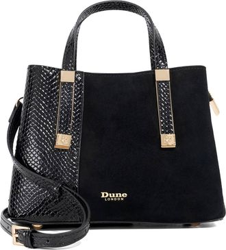 Dune London Womens Accessories Dinkydorry - Textured Tote Bag - Black - One Size