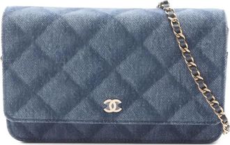 Chanel Borsa a spalla Wallet On Chain piccola 2021 - Blu