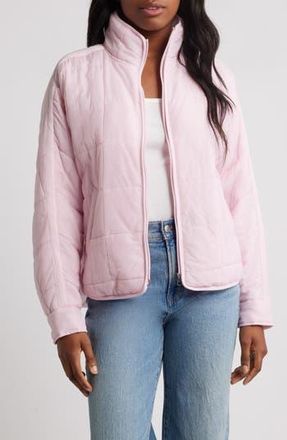 Thread & Supply Box Quilted Zip Jacket in Light Pink at Nordstrom Rack, Size Large