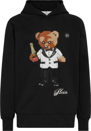 Philipp Plein Felpa Teddy Waiter con cappuccio - Nero