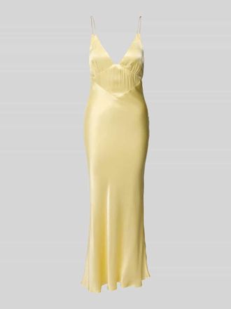 Bardot Bardot Abendkleid mit V-Ausschnitt Modell CAPRI DIAMONTE in Hellgelb, Gr&ouml;&szlig;e 38