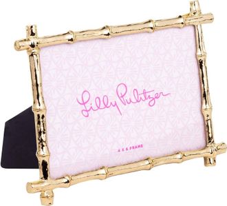 Lilly Pulitzer Bamboo Picture Frame - 4 X 6 In Gold