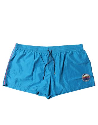 Dolce & Gabbana Mens Turquoise Logo Beachwear Shorts 2pc Swimwear Polyester