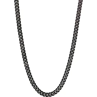 Ed Hardy Mens Curb Chain Necklace in Black at Nordstrom Rack