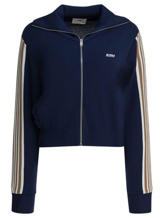 Autry Viscose Blend Zippered Sweatshirt