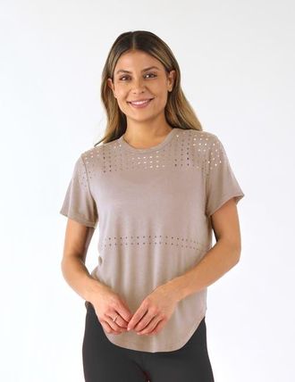 Glyder Mood Tee in Latte at Nordstrom, Size X-Small