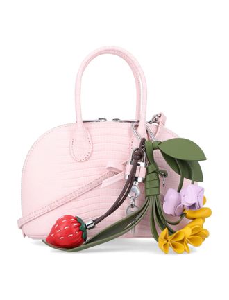 Self Portrait Croc-Embossed Leather Toast Mini Bag