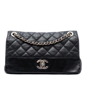Chanel Pre-owned Quilted Shoulder Bag - Dames - Pre-owned - Zwart - Maat: ONE Size Leer