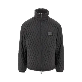 Emporio Armani Nylon downjacket with chevron quilting Man 48