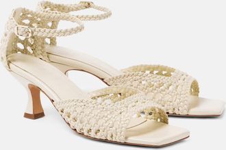 Souliers Martinez Veronica woven leather sandals