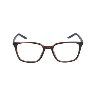 Nike Glasses, unisex, Brown, Size: 53 MM Tortoise/Matte Mystic Navy Eyeglasses