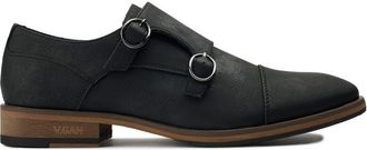 V.Gan Mens Vegan Chervil 2 Monk Shoes - Black - Size UK 11