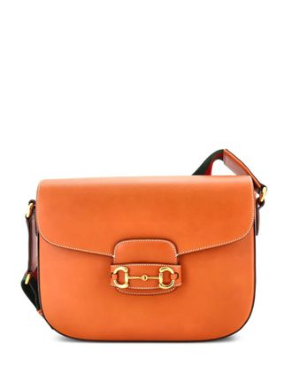 Gucci Horsebit 1955 Leather Large shoulder bag - Marrone