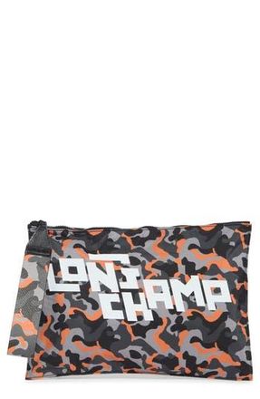 Longchamp Camo Top Zip Wrislet in Cement at Nordstrom Rack
