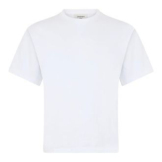 Saint Laurent Certified Cotton T-Shirt - male - Saint Laurent - T-Shirts - White - M - Tops