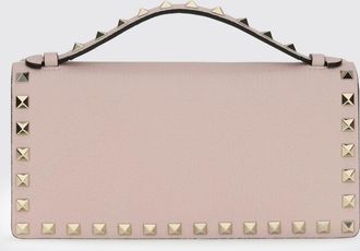 Valentino Garavani Borsa a mano Rockstud in pelle di vitello con borchie e tracolla a catena