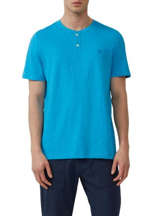 s.Oliver T-Shirt S.OLIVER, Herren, Gr. M, blau (petrol), Jersey, Obermaterial: 100% Baumwolle, unifarben, regular fit taillenbedeckt, Rundhals, Shirts T-Shirt,