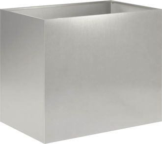 vidaXL Macetero De Jard&iacute;n Plateado 50 X 40 X 50 Cm Acero Inoxidable Vidaxl