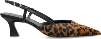 Stuart Weitzman 50 mm Vinnie slingback pumps met hak - Bruin