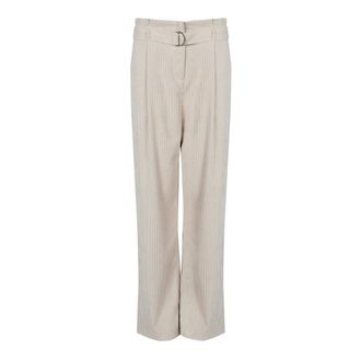Liu Jo Rechte broek - Dames - Broeken - Beige - Maat: M Katoen