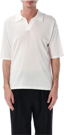Roberto Collina Over Polo - Heren - Polos - Wit - M - Katoen - Tops