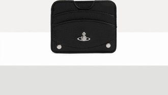 Vivienne Westwood Half Moon Card Holder Faux Leather Black One Size Unisex