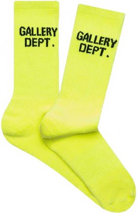 Gallery Mens Clean Socks In Fluorescent Yellow