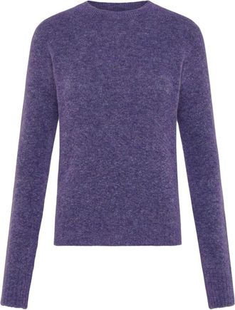Seventy Alpaca-mix trui - Dames - Ronde hals truien - Paars - S - Truien & Vesten